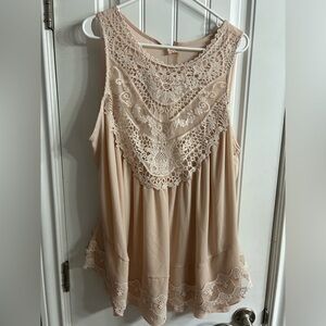 Soft lace top fits like an XL